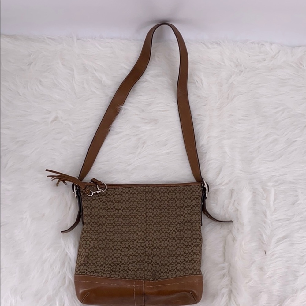 Brown coach purse